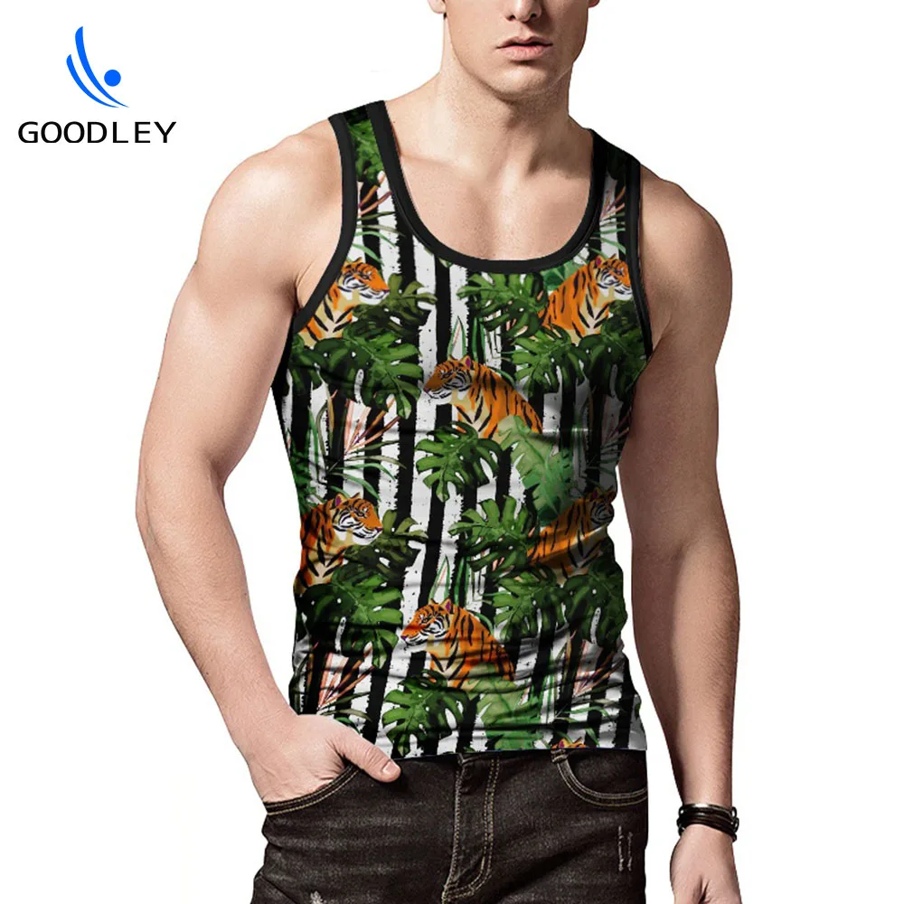 
in stock bulk wholesale novelty dyed sublimation printing singlets male tank top 