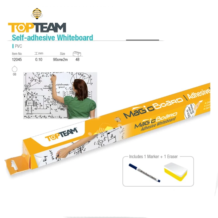TOPTEAM  Self-Adhesive whiteboard roll