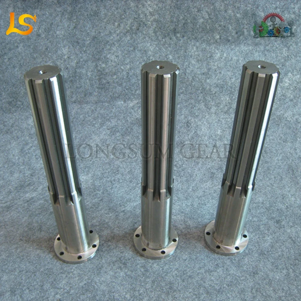 
Custom Steel Material Involute Long Spline Shaft 