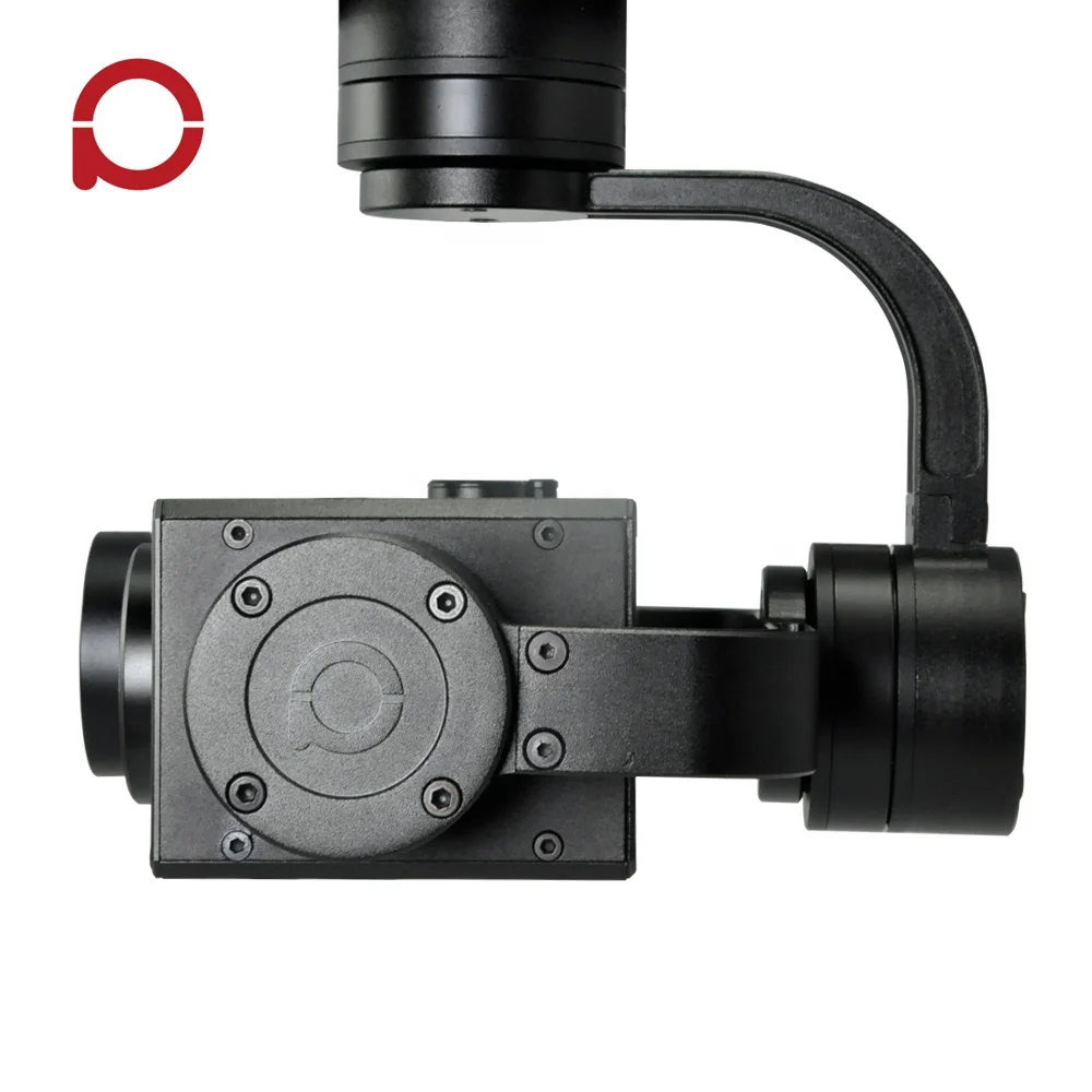 Dual Sensor EO IR UAV Camera Gimbal 10x Zoom with Infrared Thermal Image and Object Tracking for Surveillance / Search / Rescue
