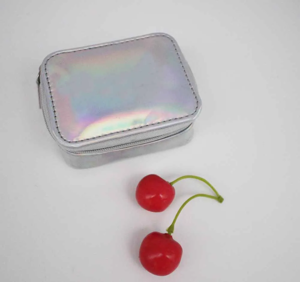 Лидер продаж, Женский дорожный футляр для таблеток, Лазерная Коробка для таблеток из искусственной кожи, органайзер, упаковочный Органайзер, сумка для таблеток