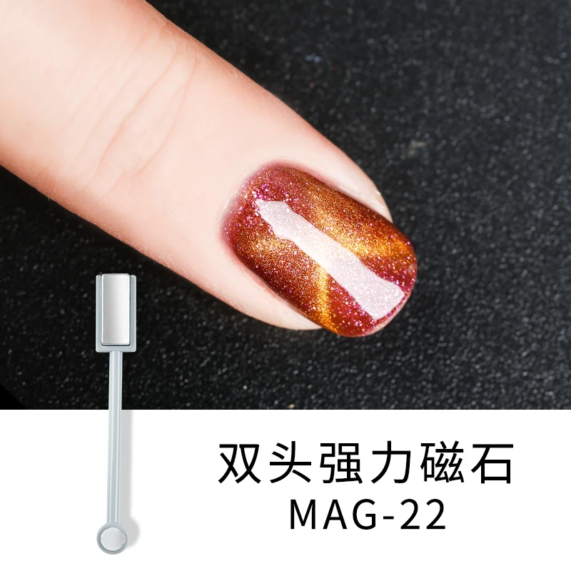 Private Label Double-end Magnet Stick for 3D UV Nail Cat Eye Gel Polish With Strong Effect for Nail Salon Manicure Decoration