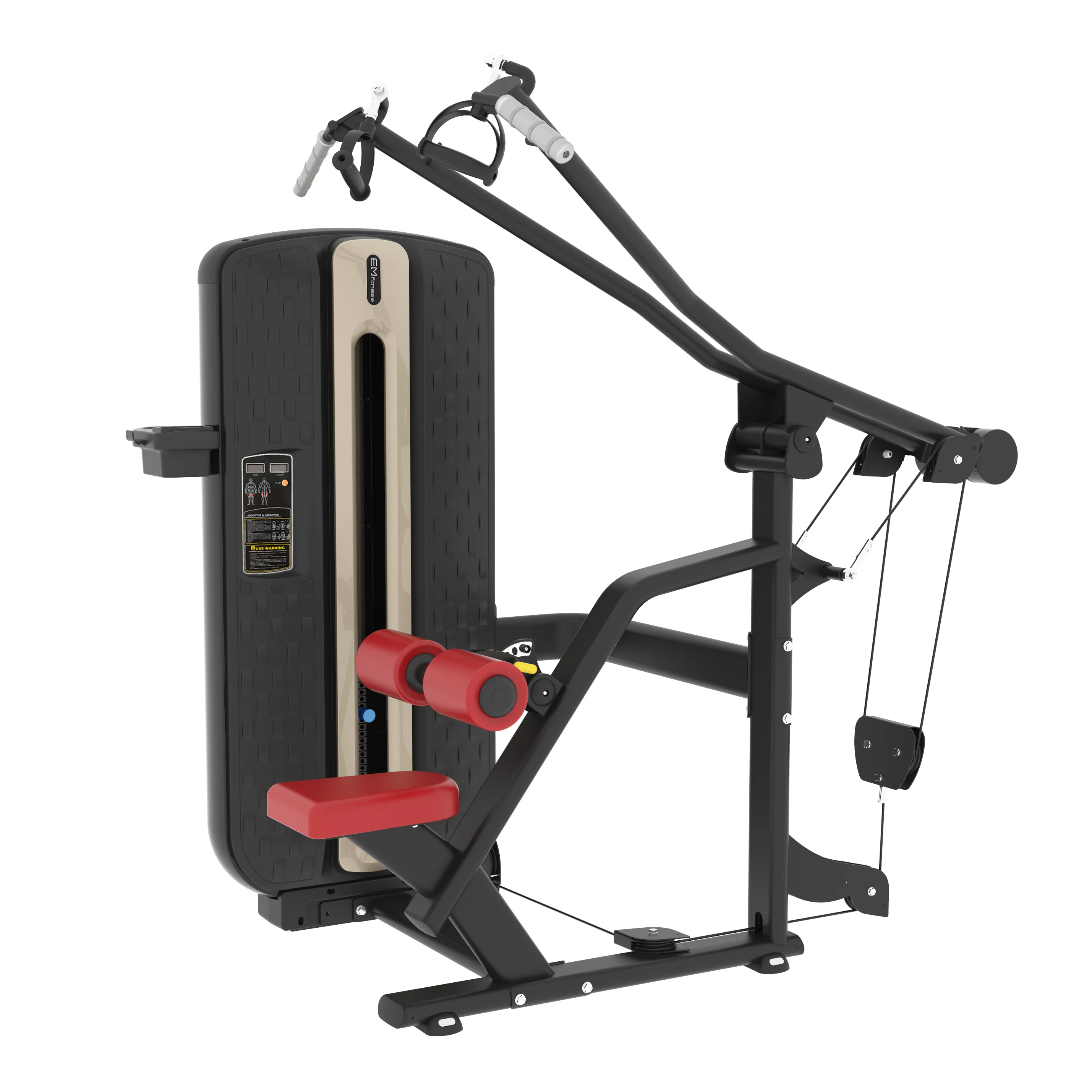 MZM 012 commercial gym machine lat  pulldown pin loaded machine for gym