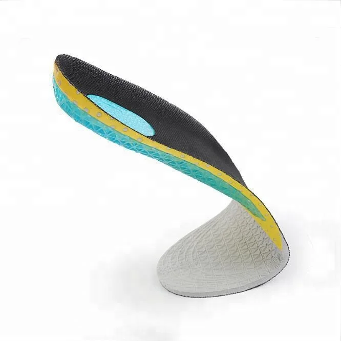 Hot Selling High Arch Orthotics Shock Absorption Plantar Fasciitis Feet Pain Relief Sports Insoles