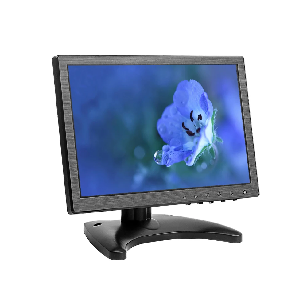 Монитор системы видеонаблюдения 1280x800, ЖК-дисплей TFT 10,1 дюйма с HD BNC VGA USB входом