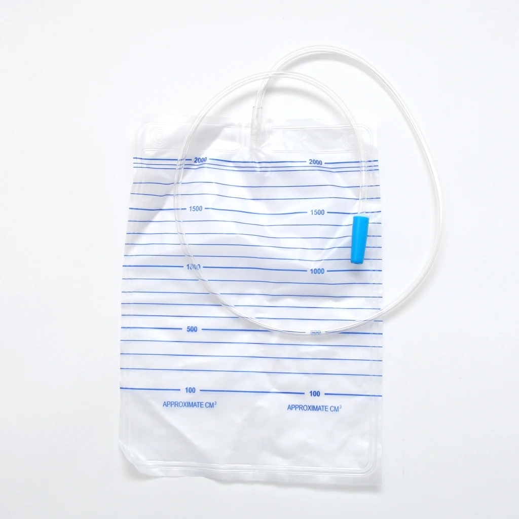 
HOT SALES adult Urine Drain bag 2000ml for incontinence/Plastic urine bag 