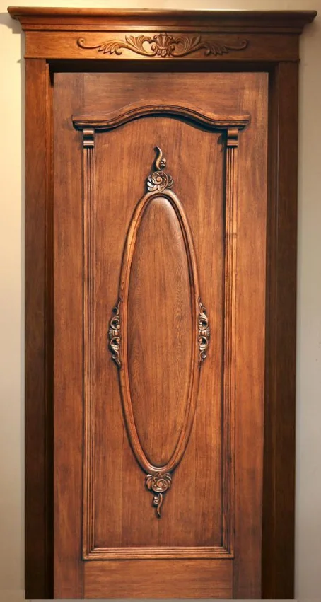 Factory supply semi solid wooden door with competitive price