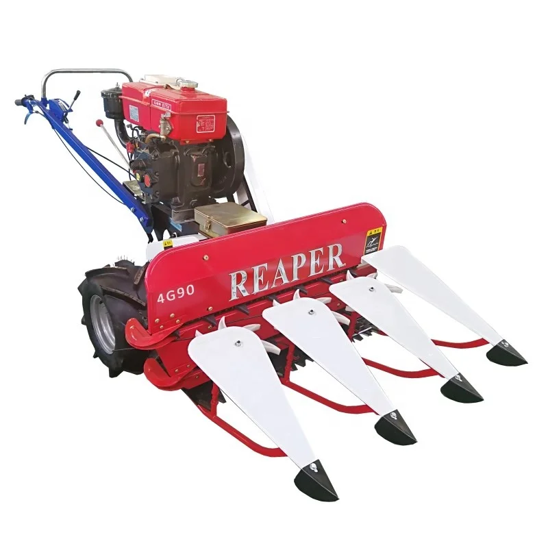 agricultural machinery tractor mini reaper gasoline diesel engine manual paddy rice cutter reaper