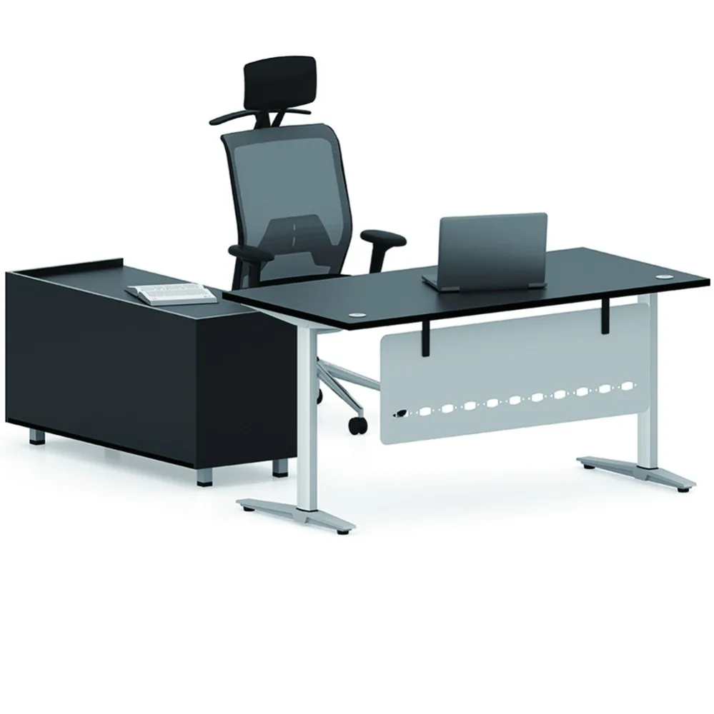 Hot sale L-shape escritorio executive desk frame office metal table legs workstation
