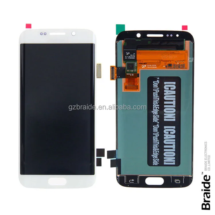 Мобильный телефон LCD для Samsung Galaxy S6 край, сенсорный экран Замена для Samsung S6 край ЖК-