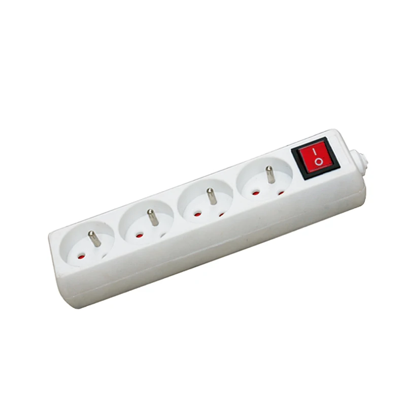 3-6 Ways Germany Extension Socket 16A 250V French Power Strip with USB