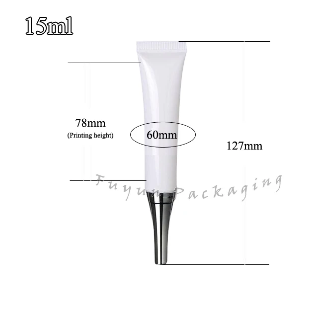 Plant essence eye cream15ML Whitening Hose silver cover Eye cream tube packing bottle Cosmetics packaging hose