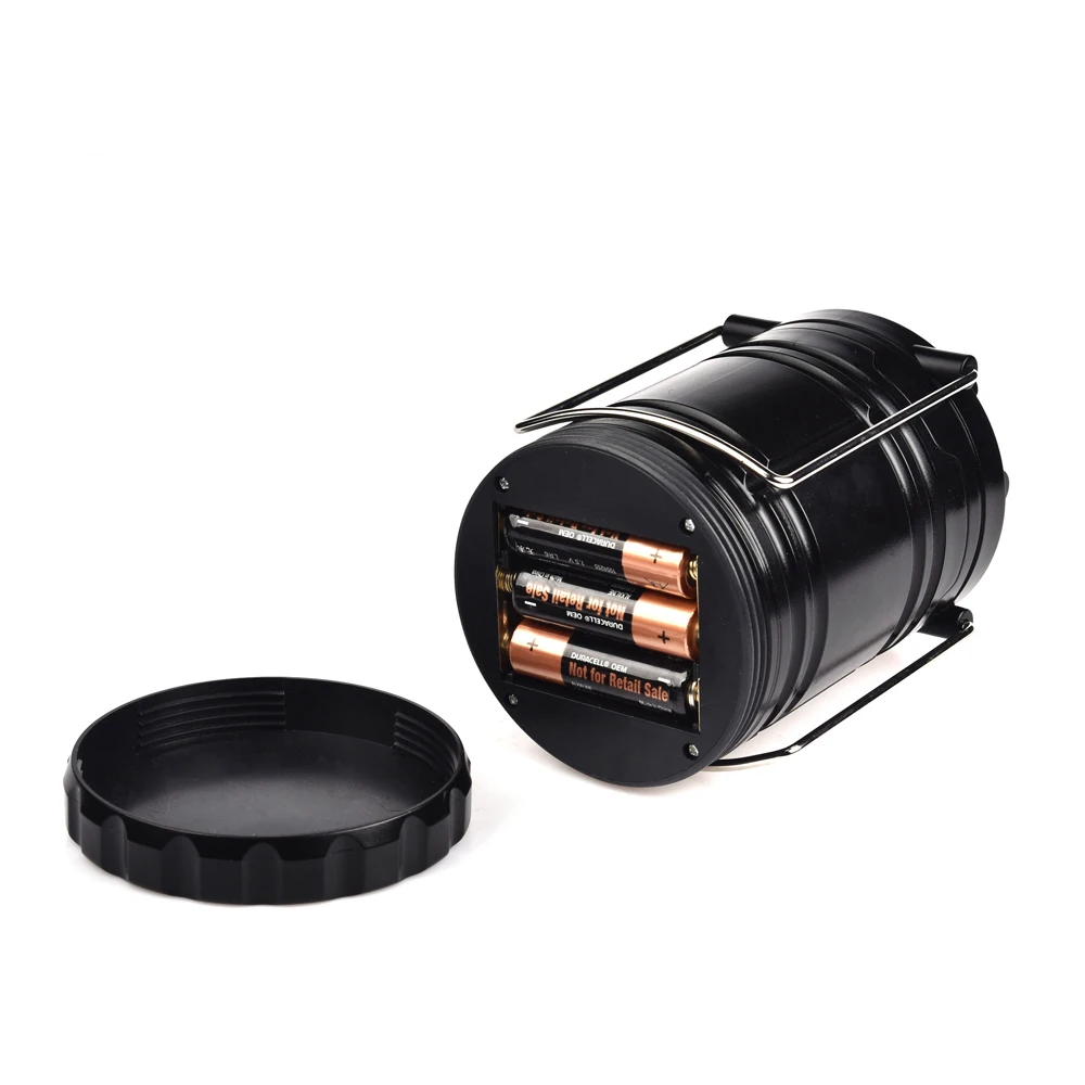 Get Free Sample Outdoor Emergency ABS 3*AA Battery 6 Led Folding Portable Camping Lantern Lamp