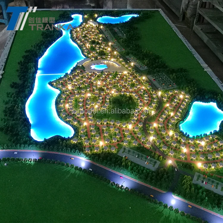 City Planning Miniature Model for Industrial Building Plans