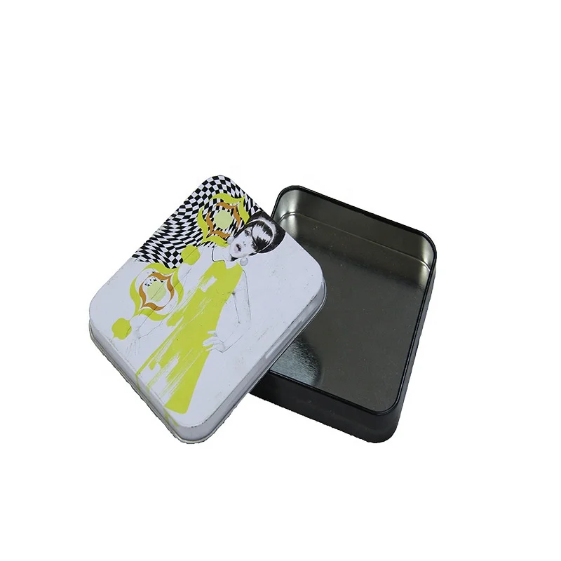 Factory Promotion wholesale custom print vintage nostalgic metal tin square tins boxes