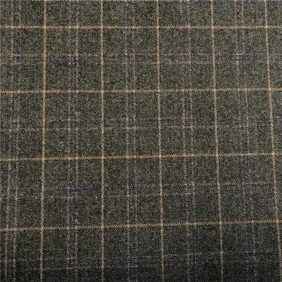 Новинка 65 полиэстер 35 искусственный материал клетчатый узор текстурированный костюм мужской осенний костюм брючный Блейзер Пальто тяжелая ткань для ткани