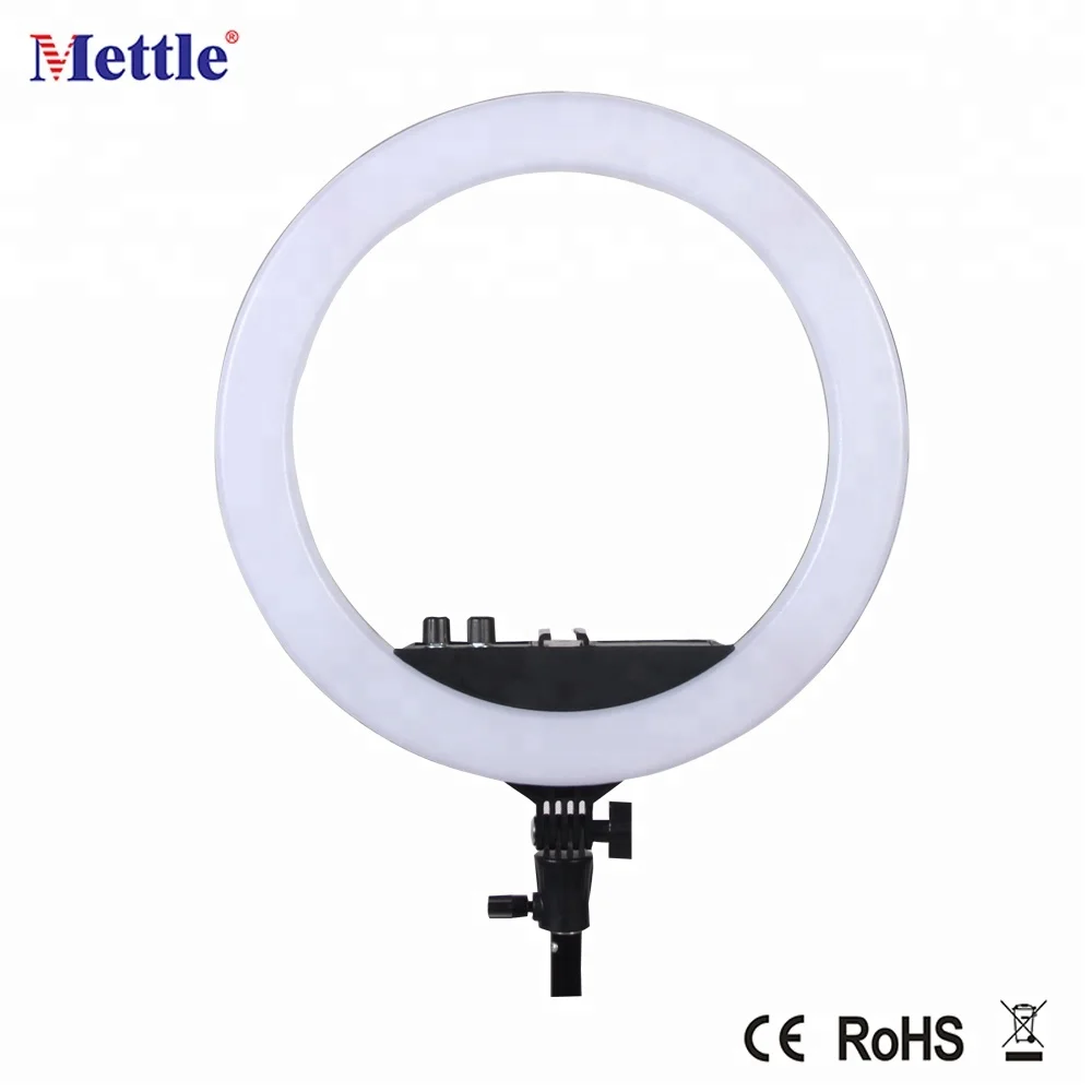 DSLR camera bicolor dimmer photographic LED video ring light