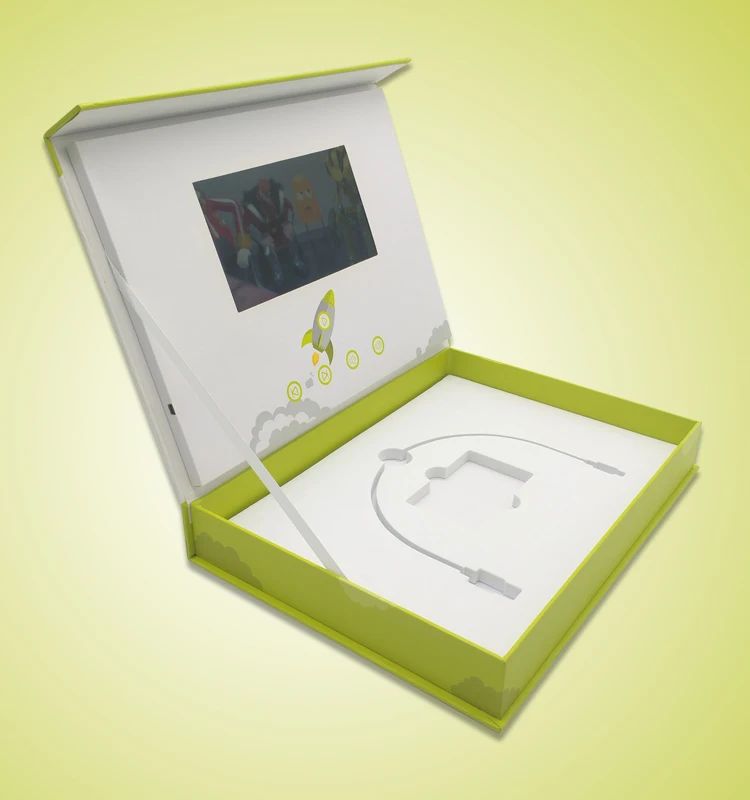 New Customized Wedding  Video Sound Box Invitation Card  box with screen