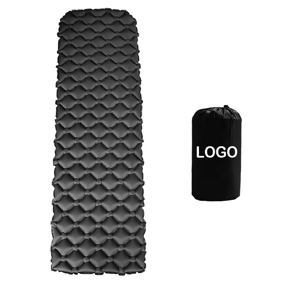 
Compressible ultralight single size air inflating camping sleeping beach sleeping mat picnic mattress 