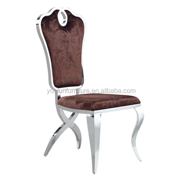 Bonded Leather Stainless Steel Dining Chair