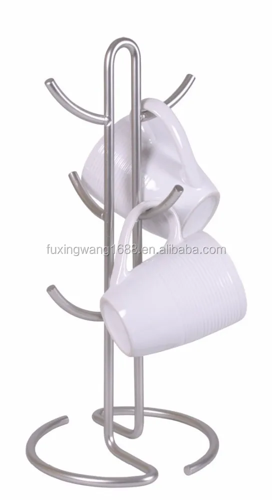 Iron Wire Metal Mug Holder Organizer Coffee Cup Holder Tea Cup Storage Rack Glass Cup Rack