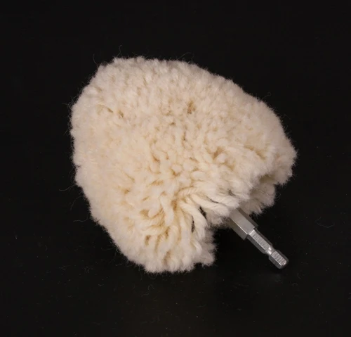 Полировальная Подушка SPTA из натуральной шерсти, 4 дюйма (100 мм), с шариковым напылением, с шестигранным хвостовиком, для электродрели/ударного привода, для высокоскоростного полировального станка