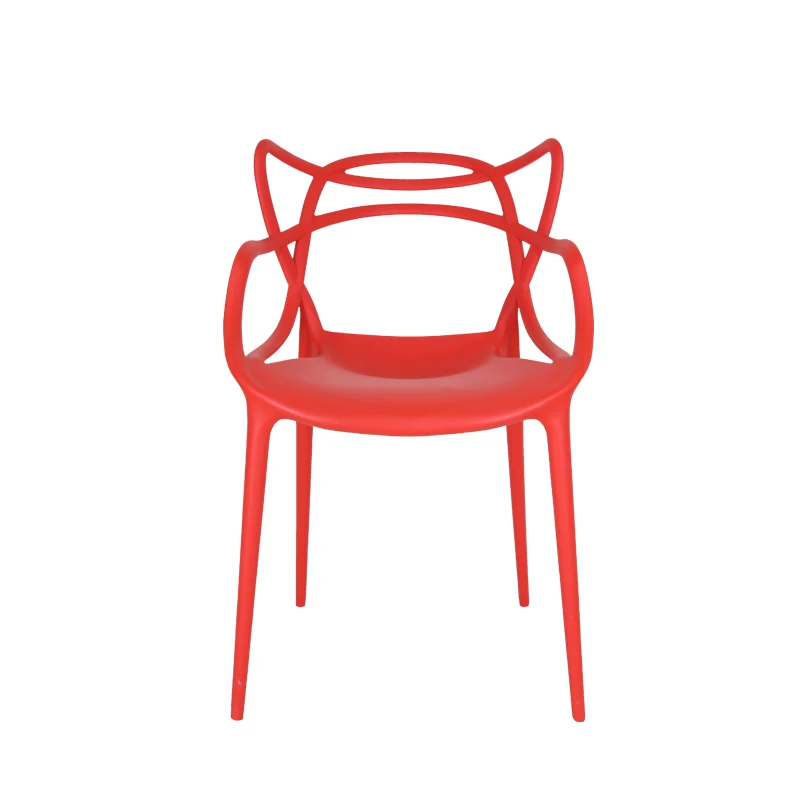
High quality morden design new style plastic cross dining ear chair 