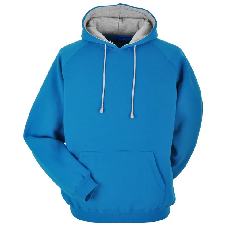 wholesale plain black hoodie/design your own hoodie/no zipper hoodie jacket