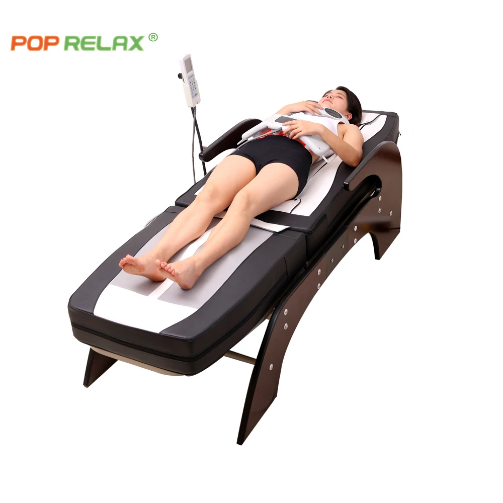 Hot Selling uga best Korea chiropractic far infrared red light massage table electric thermal therapy massage jade roller bed