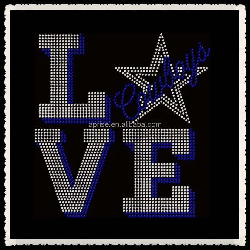 Aprise - Love Cowboys, футболка с горячей фиксацией, переводная рубашка со стразами