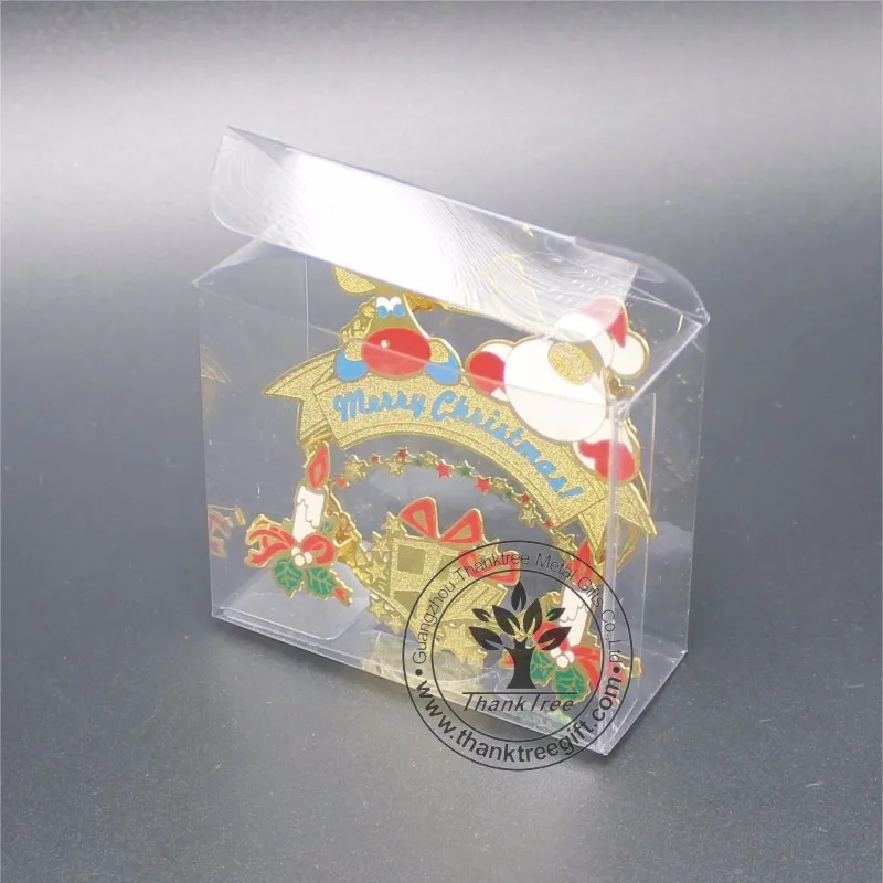 2017 new hot item brass etched 3d metal Christmas gift