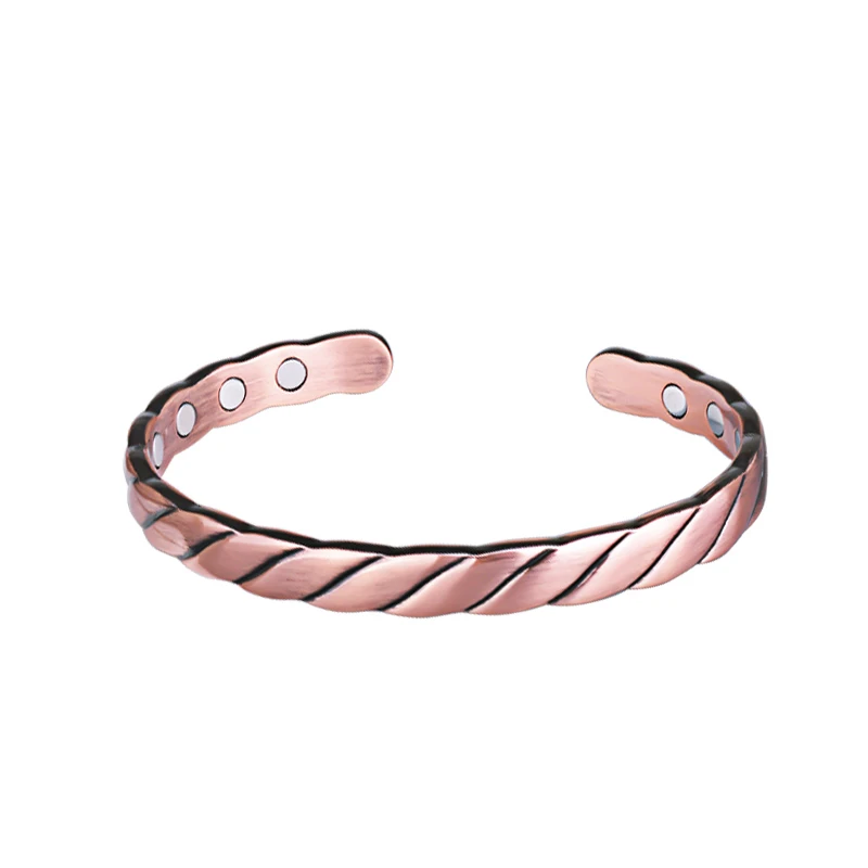 Wholesale Anti-Radiation Health Energy Magnetic Red Copper Bracelets