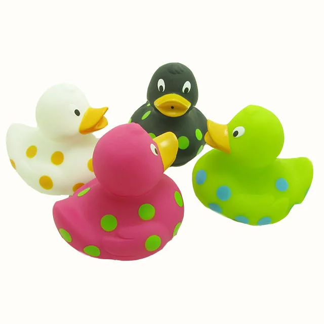 2022 Hot Eco-friendly duck toys for kids Diving ducks toys Bath Plastic Floating spotted duck