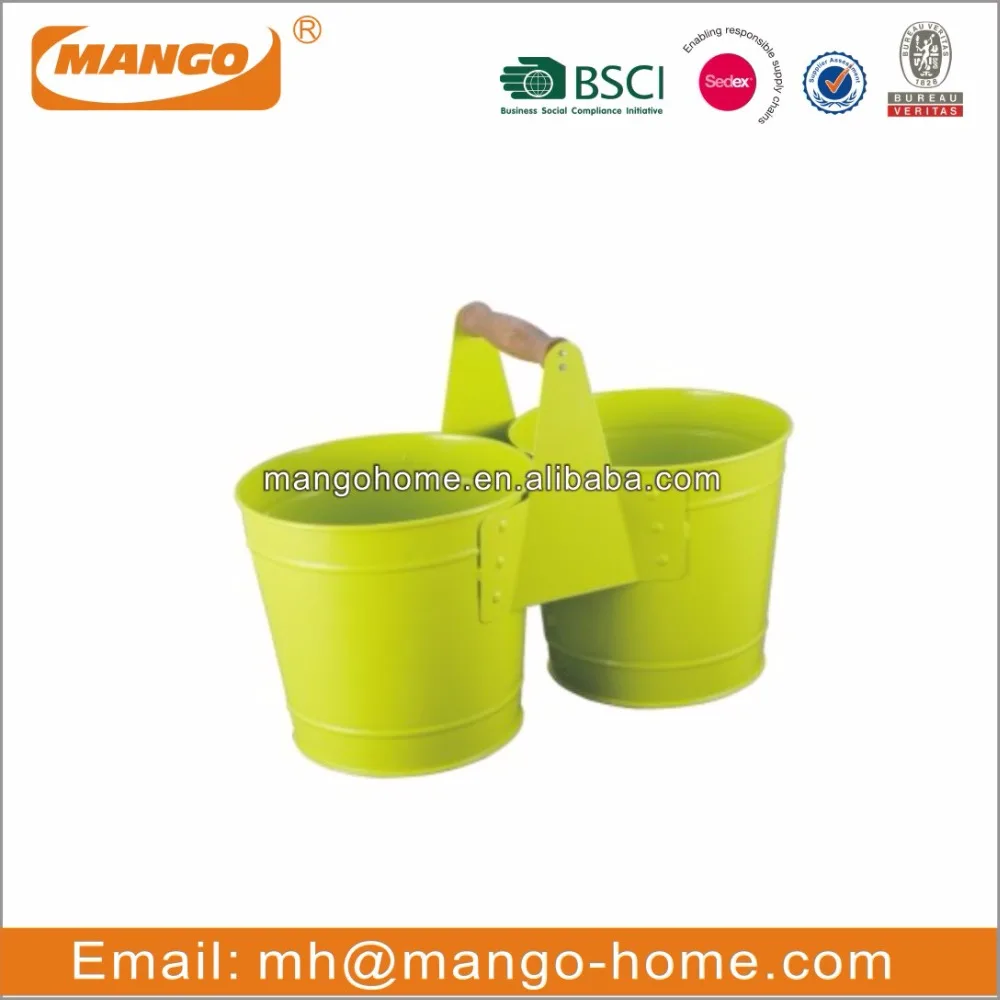 Colorful Metal Balcony Hanging Flower Pot