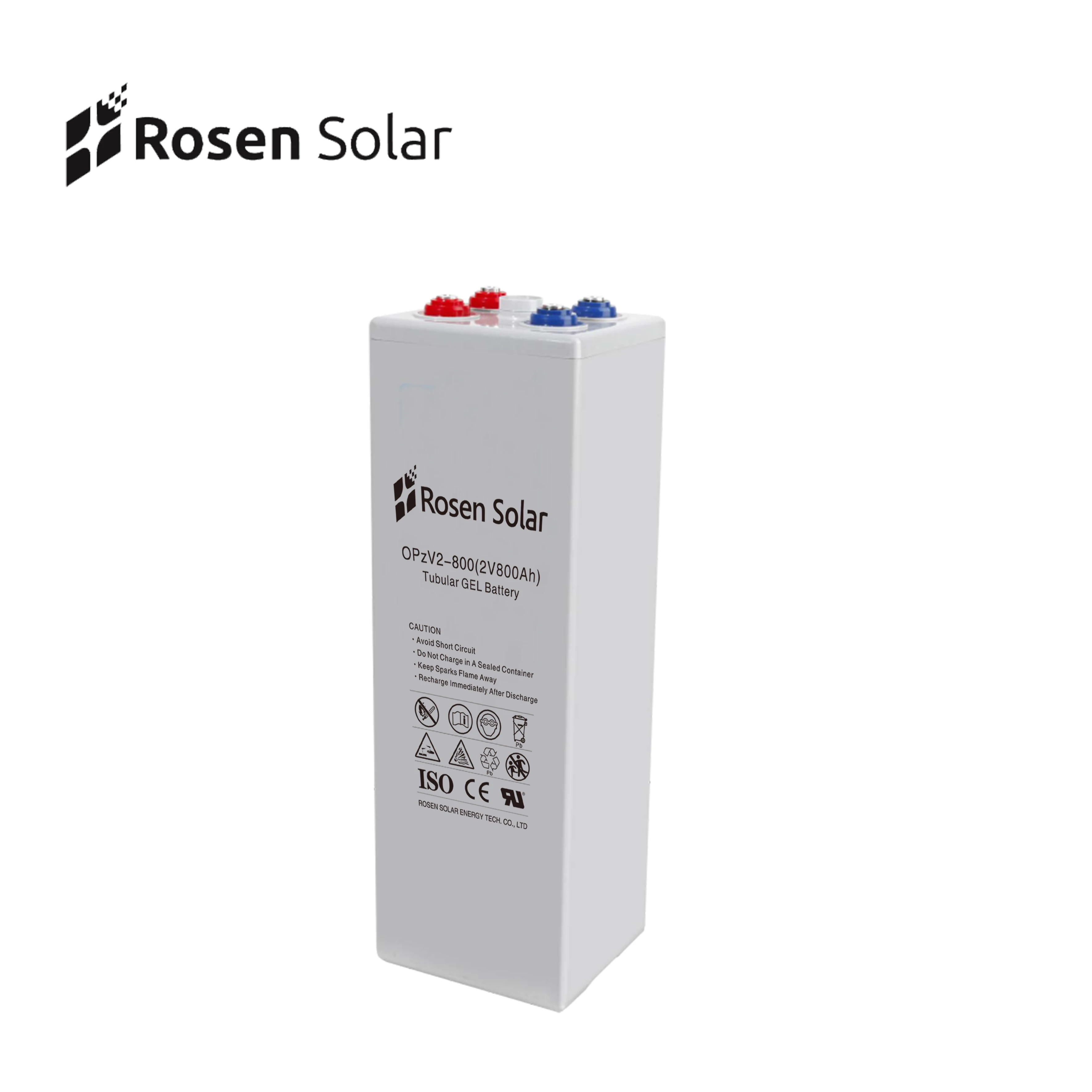 Rosen OPzV 2V 800Ah GEL Deep Cycle Maintenance Free Battery Price