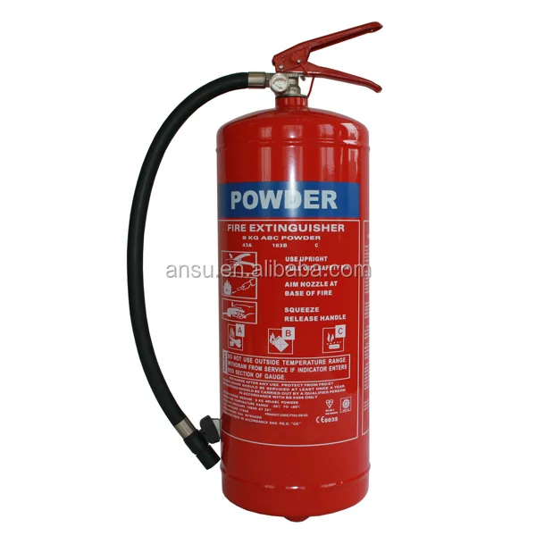 EN3 ABC порошок EN615 Огнетушитель 9 кг CE ISO сухой химический порошок огнетушитель