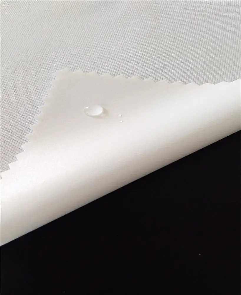Anti-microbial Bamboo Spandex Jersey Fabric with TPU Coating for Mattress Protector Use