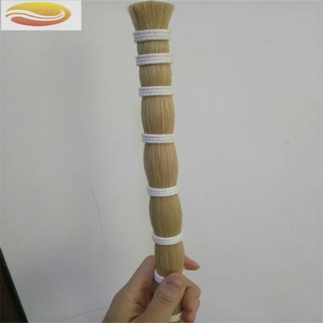 
Superior Grade Natural White Mongolian Horse Tail Hair In Hanks 