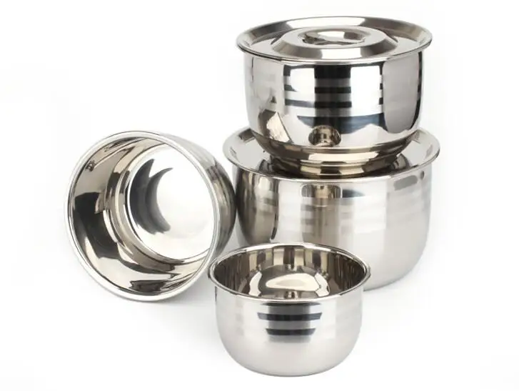 High quality stockpot with lid and handle cookware set stainless steel stock pot cooking pot