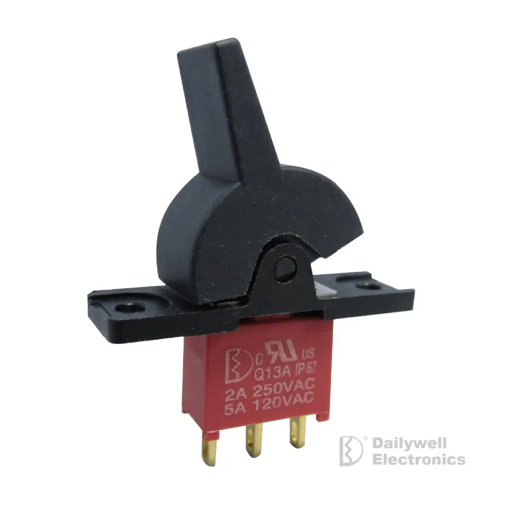 
Electric waterproof 3M DPDT sealed miniature paddle rocker switch 