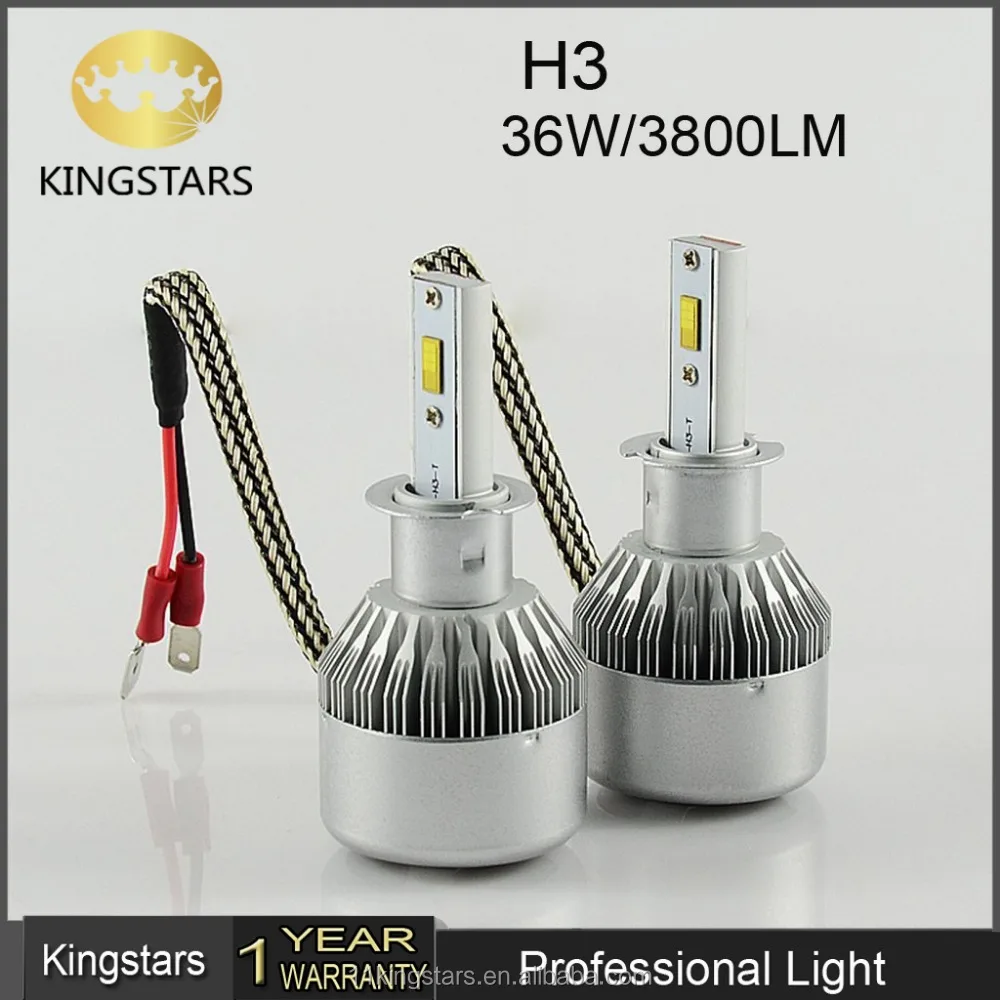 36 Вт 3800LM c6f светодиодные фары 6000 К 6500 К белый налобный фонарь аккумулятор высокой мощности фар