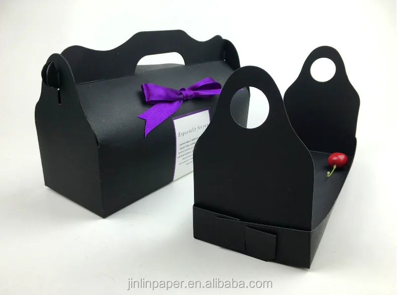 Factory Paper Cake Boxes Cheap Bakery Loaf Cake Box With Handle