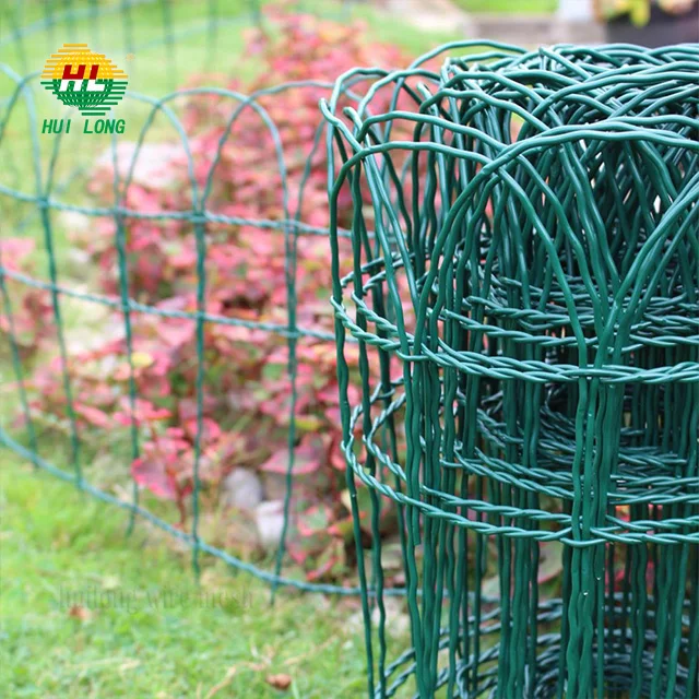 Fence Lawn Edging Garden Border 10m Green PVC Coated Wire Edge Fencing 3 Sizes