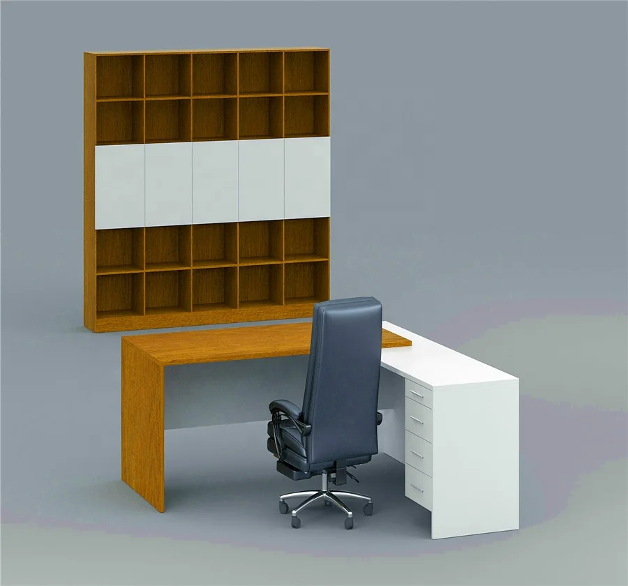 New Design melamine 1.2 meter Computer Office Table with shelf (HX-8NE060)