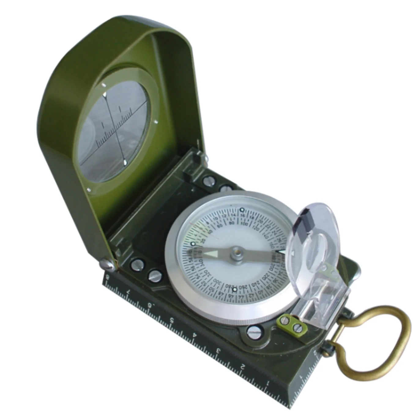 Tactical or civilian high quality  green hiking and travelling compass