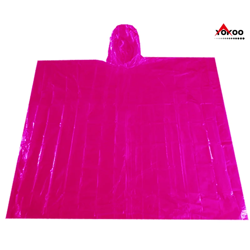 
LDPE disposable rain ponchos with custom logo printing for promotion 