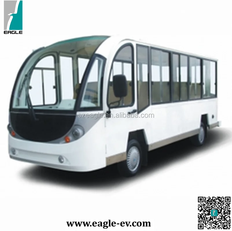 Electric shuttles bus, low cost electric cars, 11 seats, aluminum hard door, EG6118KBF
