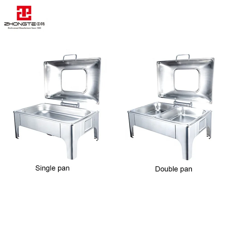 Restaurant & Hotel Supplies rectangle Alcohol Stainless Steel Buffet Chafing Dish