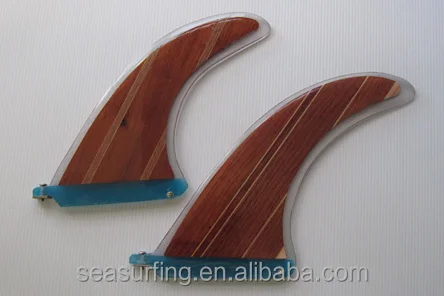 
fin box pure color bamboo skin design swim fins surfboard fins 
