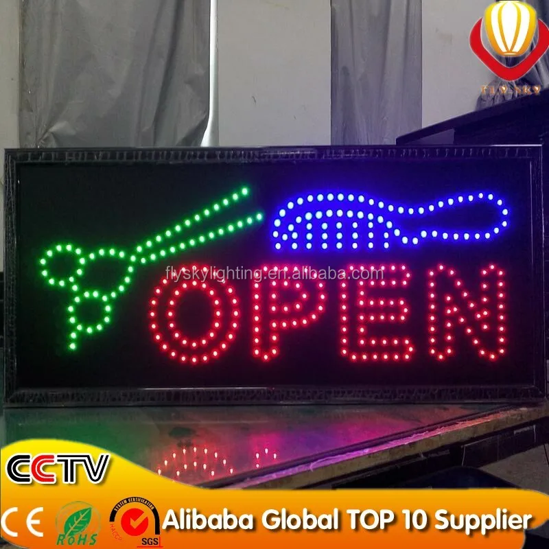 express animated neon sign board custom made flashing led pizza sign with ON/OFF switch factory direct